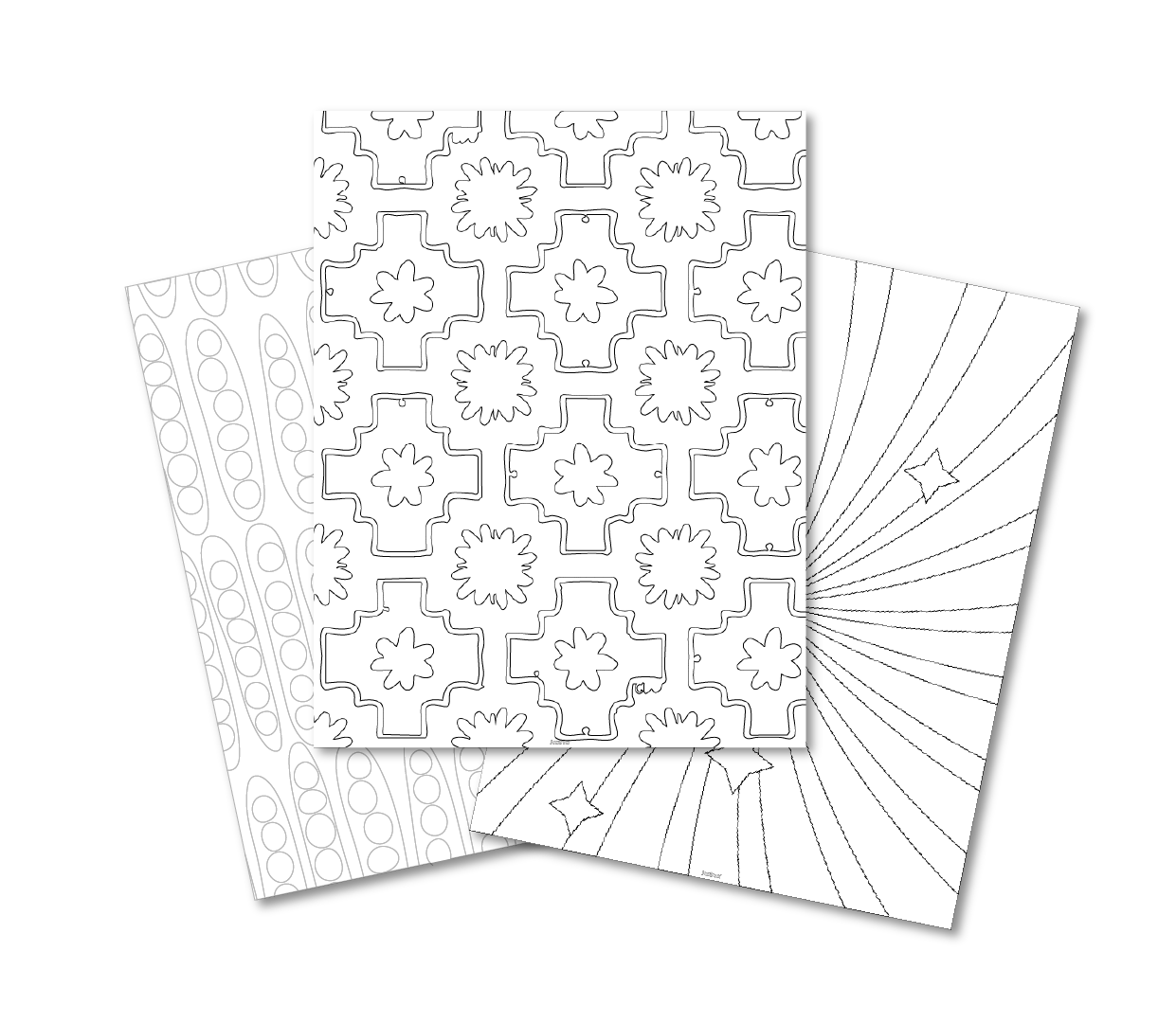 HI Patterns l 40-pages to color in