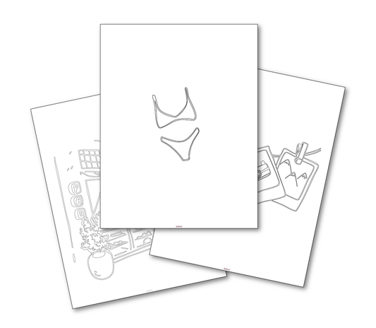 Kaind Summer Social - Icons to color